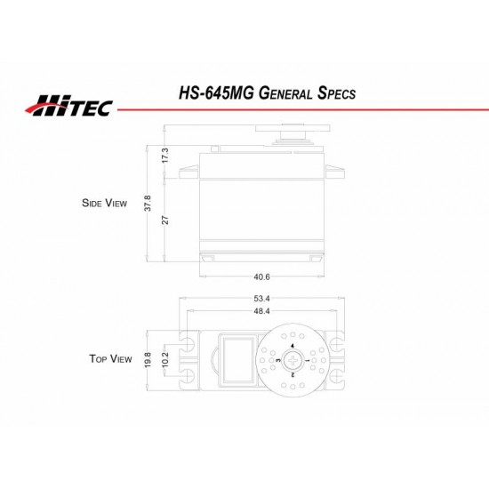 Hitec HS-645MG Ultra Torque High Performance Metal Gear Servo