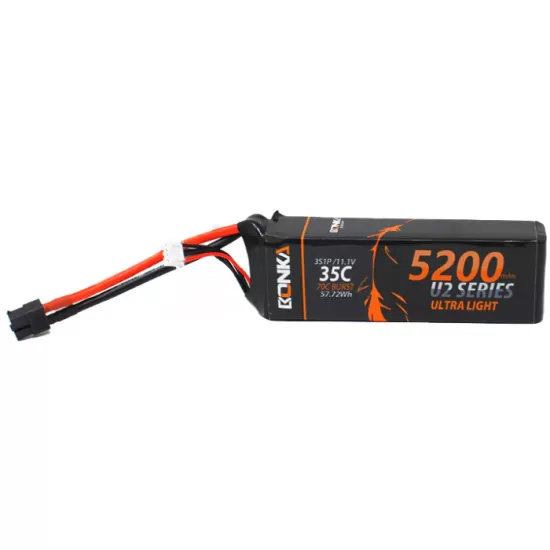Bonka 11.1V 5200mAh 35C 3S Lithium Polymer Battery Pack