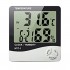 HTC1 HTC-1 Temperature Humidity Digital Thermo Hygrometer Meter with Clock