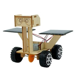 Moon Rover Solar DIY STEM Kit Wooden Educational Model for Kids