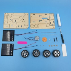 Moon Rover Solar DIY STEM Kit Wooden Educational Model for Kids