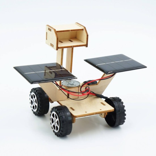 Moon Rover Solar DIY STEM Kit Wooden Educational Model for Kids