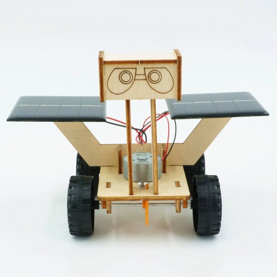 Moon Rover Solar DIY STEM Kit Wooden Educational Model for Kids
